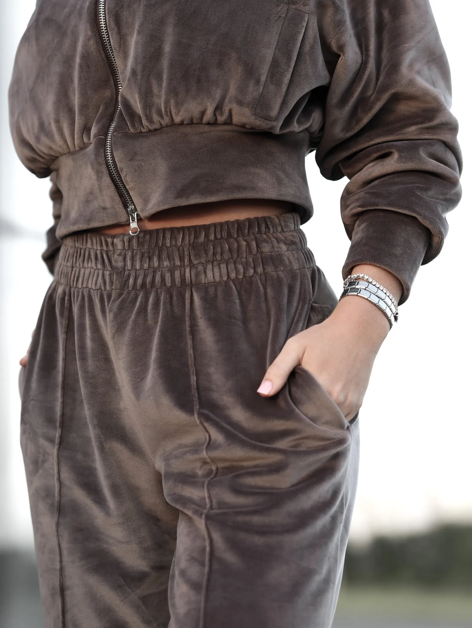 Толстовка Velour women`s · Коричневый, фото 5