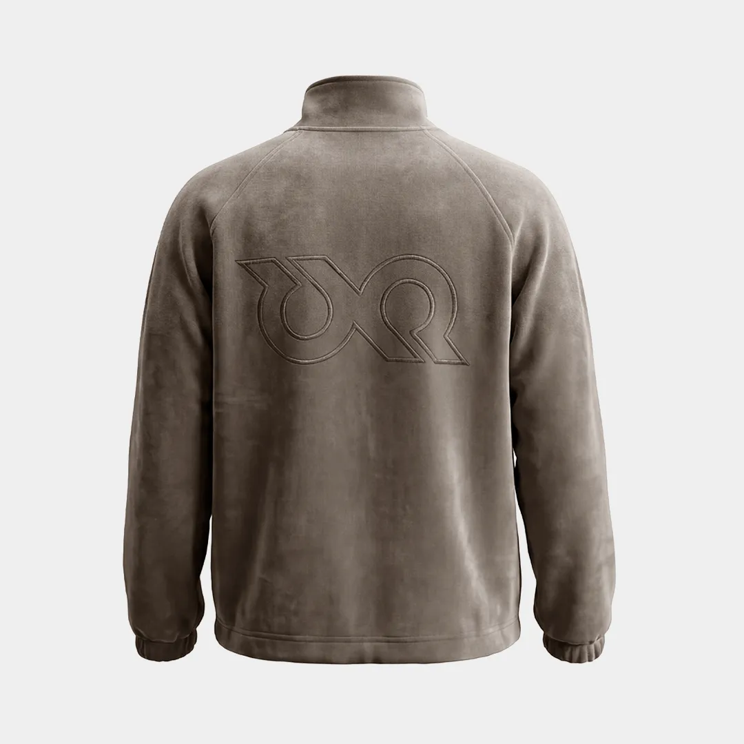 Толстовка Velour half-zip · Мокко, фото 3