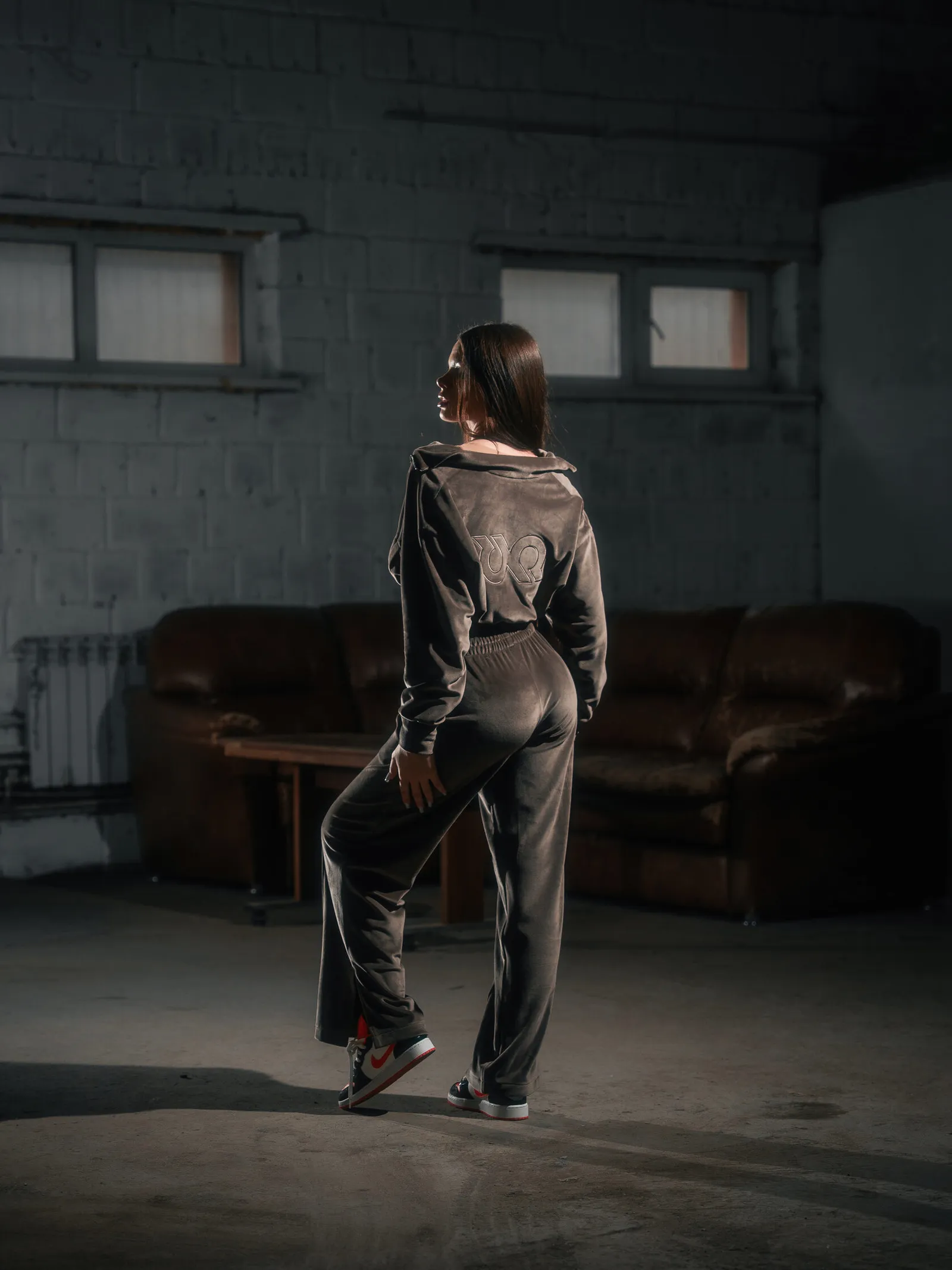 Брюки Wide Velour women`s · Коричневый, фото 3
