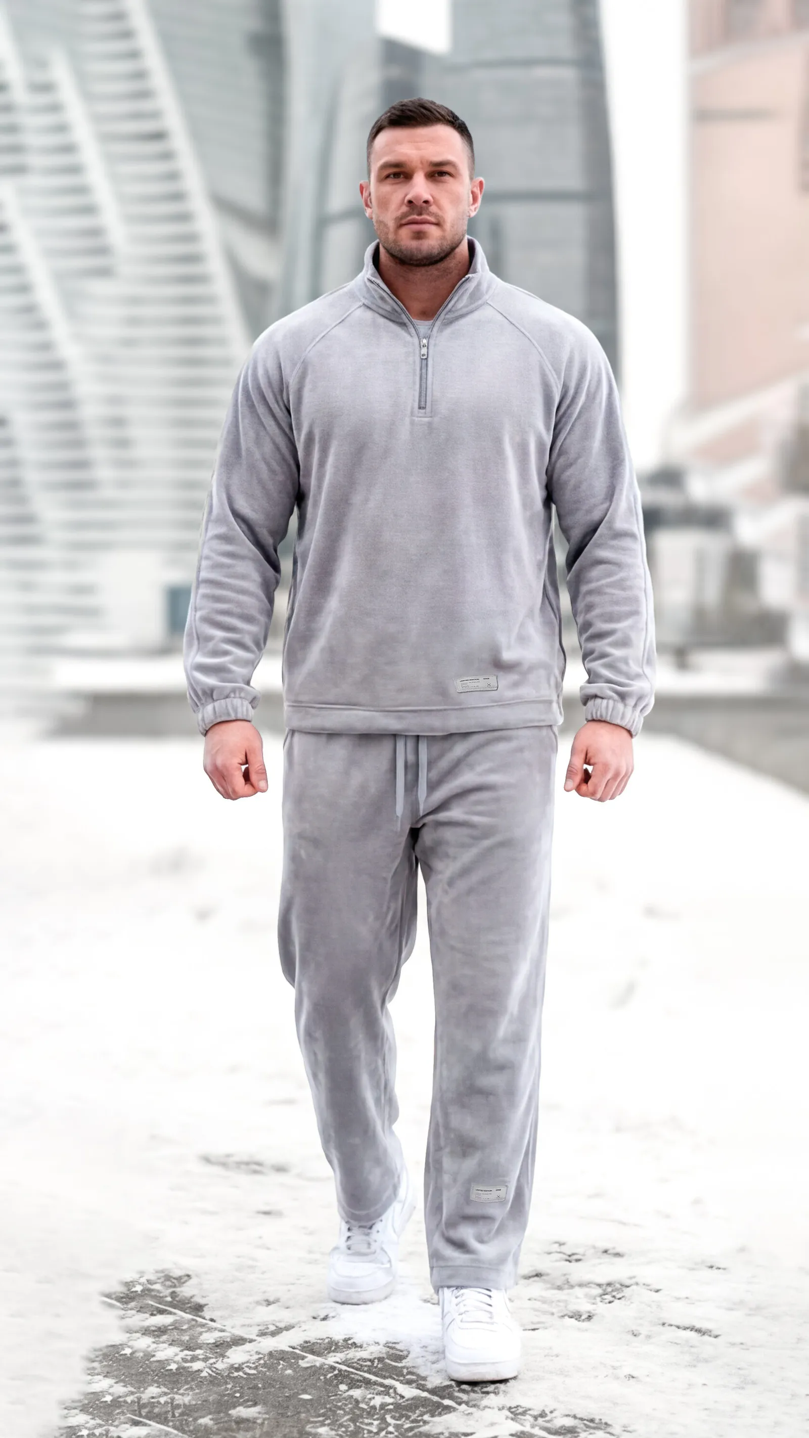 Брюки Wide Velour men`s · Облачный, фото 5