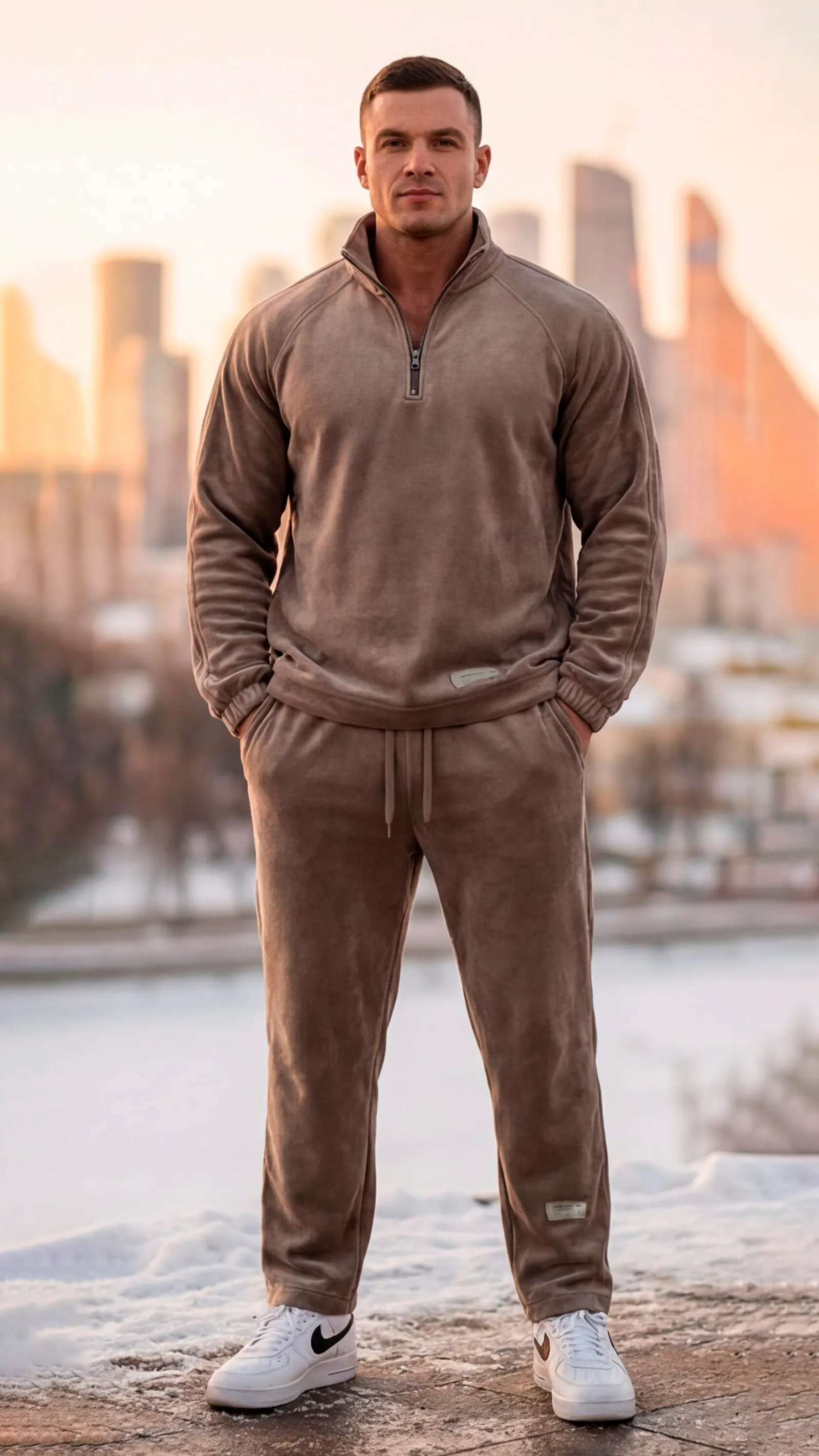 Брюки Wide Velour men`s · Мокко, фото 5